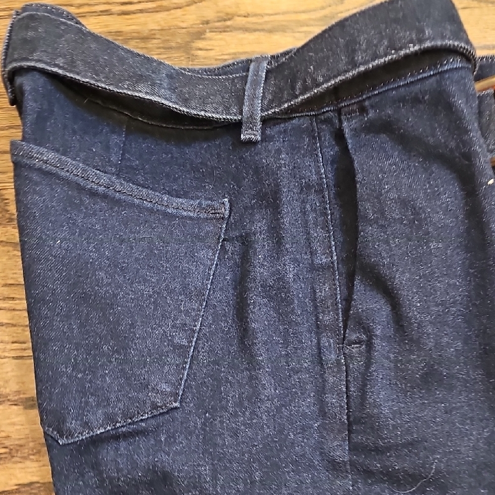 Ann Taylor Navy Flared Trouser Jeans - Picture 10 of 10